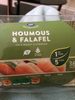 Houmous & falafel on a wheat flatbread - Product