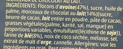 Céréales Extra Kellogg's Pépites Chocolat au lait - Ingredients - fr
