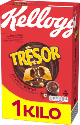 Céréales Trésor Kellogg's Chocolat Noisettes - 1kg - Produit