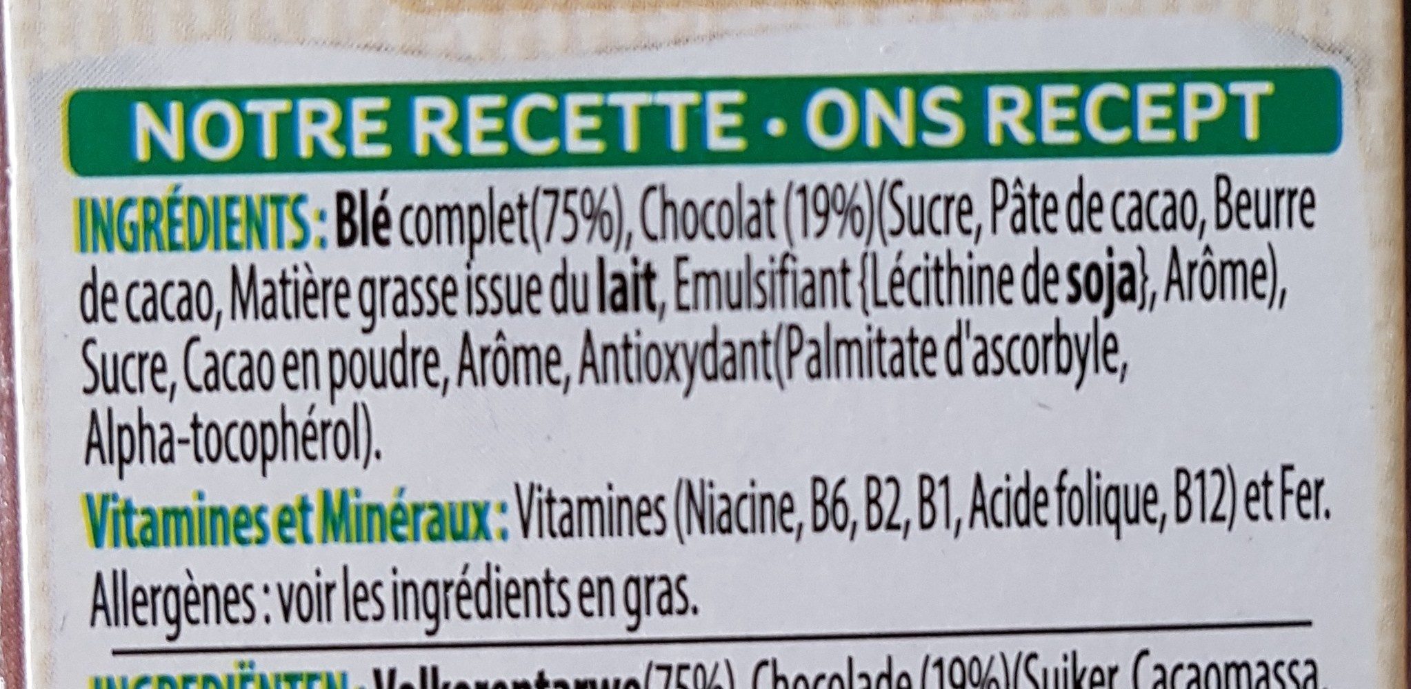 All-Bran Choco - Ingrediënten - fr