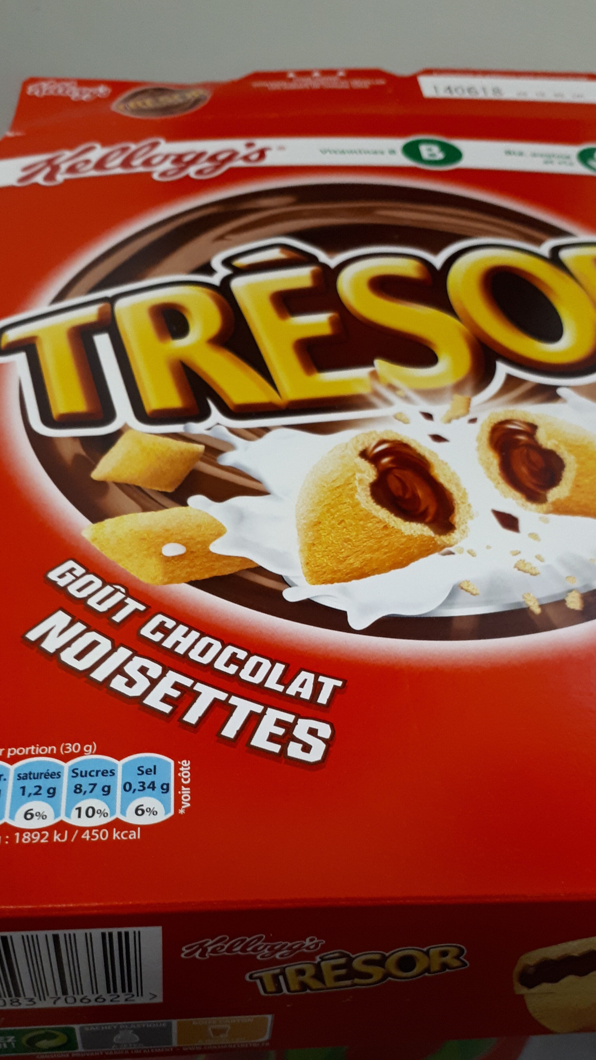 Trésor goût Chocolat Noisettes - Product - fr