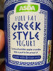 Full Fat Greek Style Yogurt - Produit