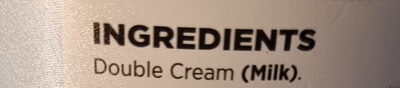 Fresh Double Cream - Ingredients