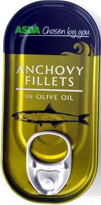 Calories in Asda Anchovy Fillets In Olive Oil