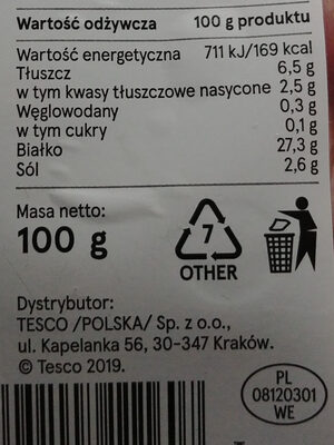 Krakowska sucha wieprzowe - Nutrition facts - pl