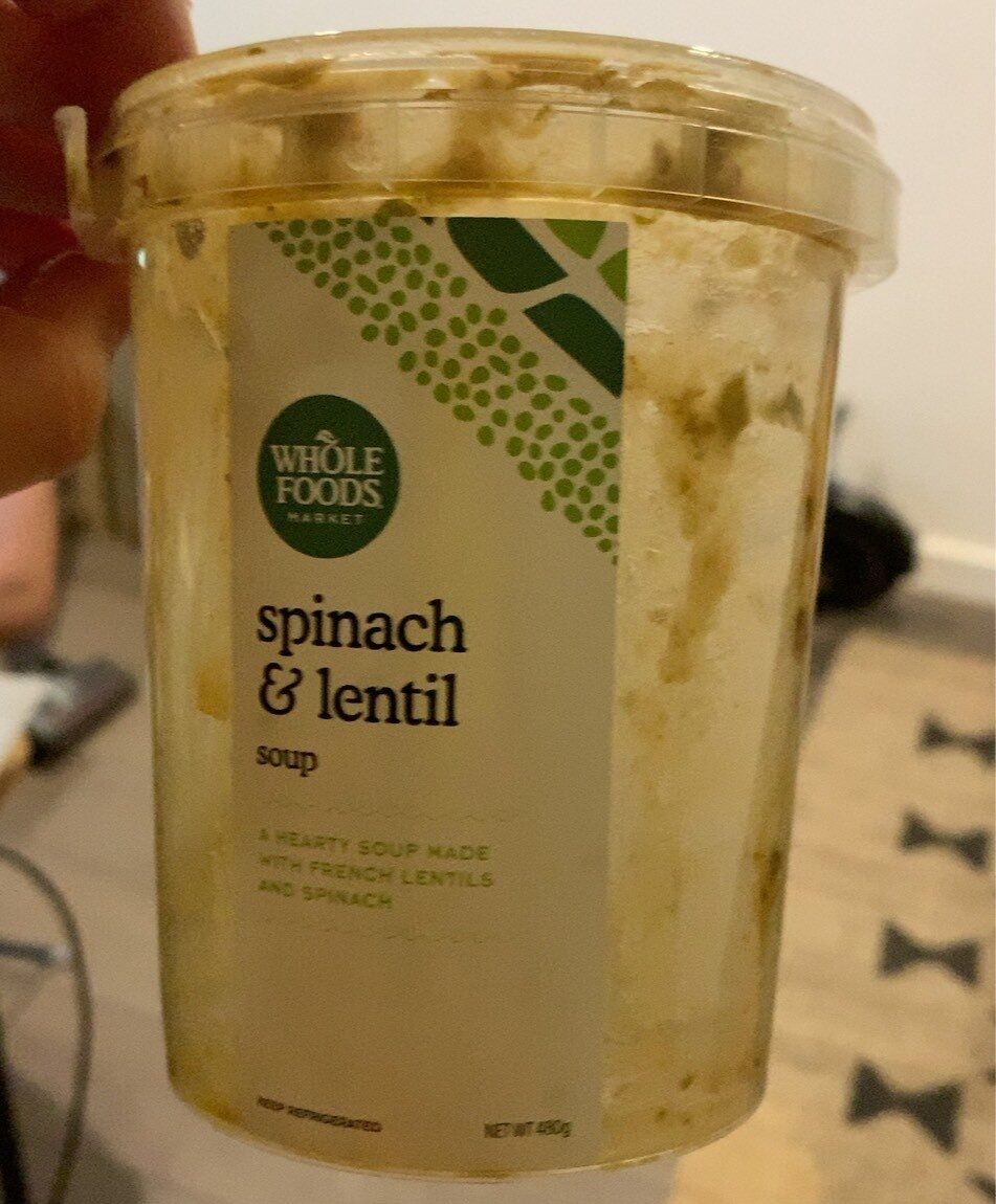 Spinach and lentil soup - Produkt - en