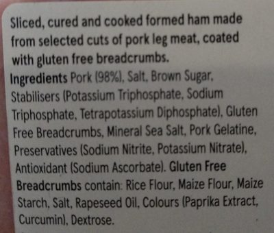 Crumbed Ham Slices - Ingrédients