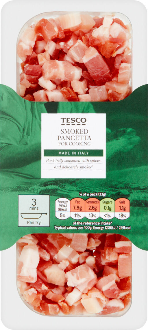 Italian Smoked Pancetta Cubes - Product