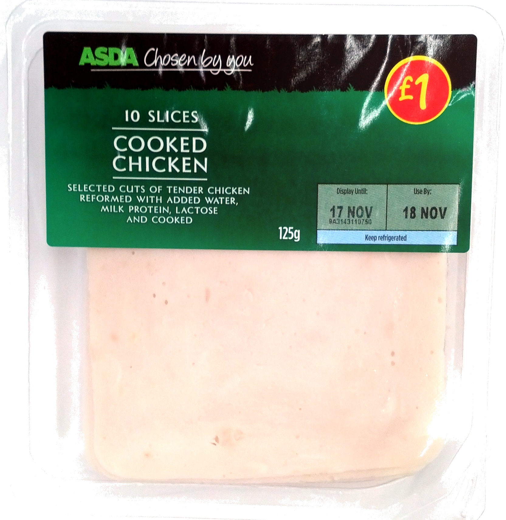 10 slices Cooked chicken - Product