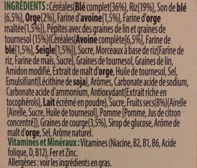 Nourish Pétales & pépites - airelles, pommes et graines de courge - Ingredients - fr