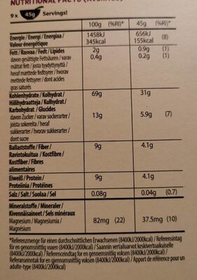 Wholegrain wheats raisin - Voedingswaarden - fr