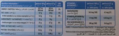 Special K Milk Chocolate - Nutrition facts