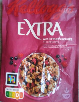 Kelloggs extra aux 3 fruits rouges - Product - fr