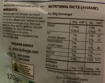 Super Grains Bites - Voedingswaarden - en