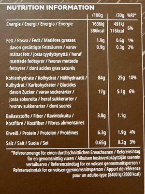 Choco Krispies - Nutrition facts
