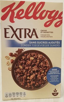 Céréales Extra Sans Sucres Ajoutés Kellogg's Cacao & Noisettes - Product - fr