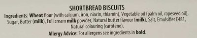 Shortbread Biscuits - Ingredienser - en