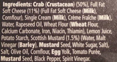 orkney crab pate - Ingredients