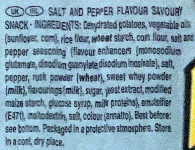Salt & Pepper - Ingrediënten - en