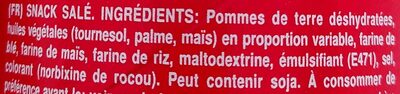 Pringles Original - Ingredients - fr