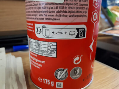Pringles Original - Recycling instructions and/or packaging information - fr