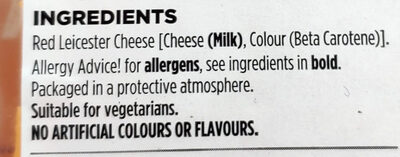 Red leicester cheese - Ingredients