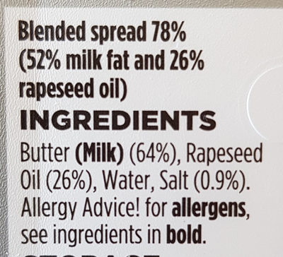 Spreadable - Ingredients