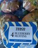 4 Blueberry Muffins - Product