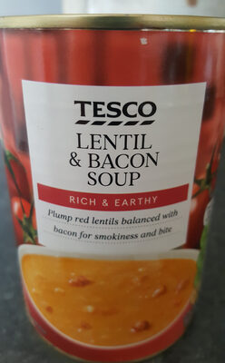 Tesco lentil & bacon soup - نتاج - en
