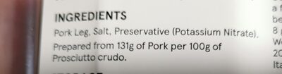 Prosciutto platter - Ingredients