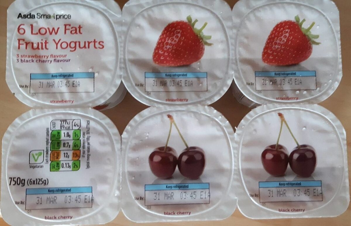 Low fat fruit yogurts - Product - en