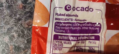 Flaked Almonds - Ingredients