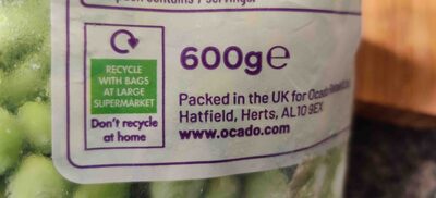 Frozen Edamame Soya Beans - Recycling instructions and/or packaging information