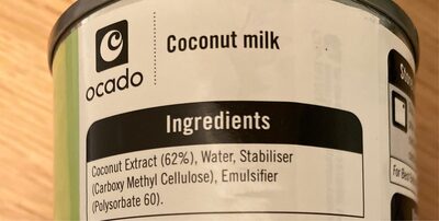 Coconut milk - Nutrition facts