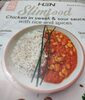 HSN Slimfood Chicken in sweet & Sour sauce with rice and spices - Produit