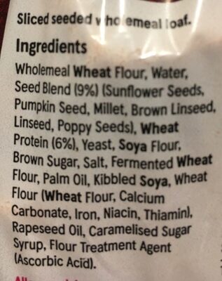 Finest High Protein Loaf - Ingrédients