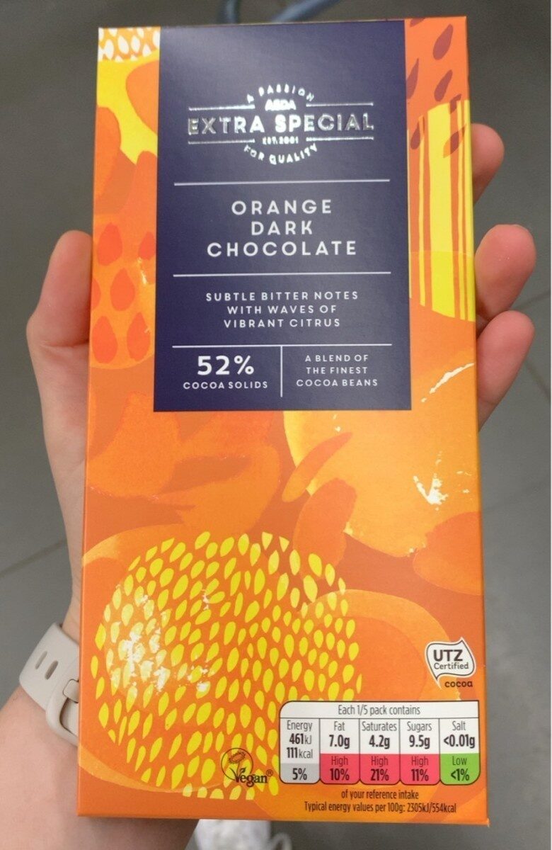 Orange dark chocolate - Product