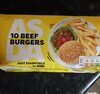 Asda essentials 10 beef burgers - Product
