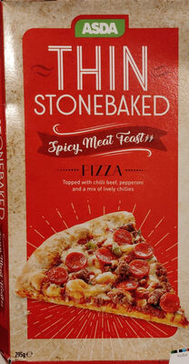 Thin Stonebaked Spicy Meat Feast Pizza - Product