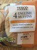 Tesco English Muffins 4 Pack - نتاج