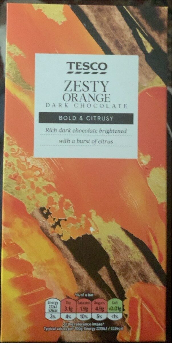 Zesty orange Dark chocolate - Product