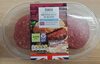 4 Reduced fat British beef burgers - Produit