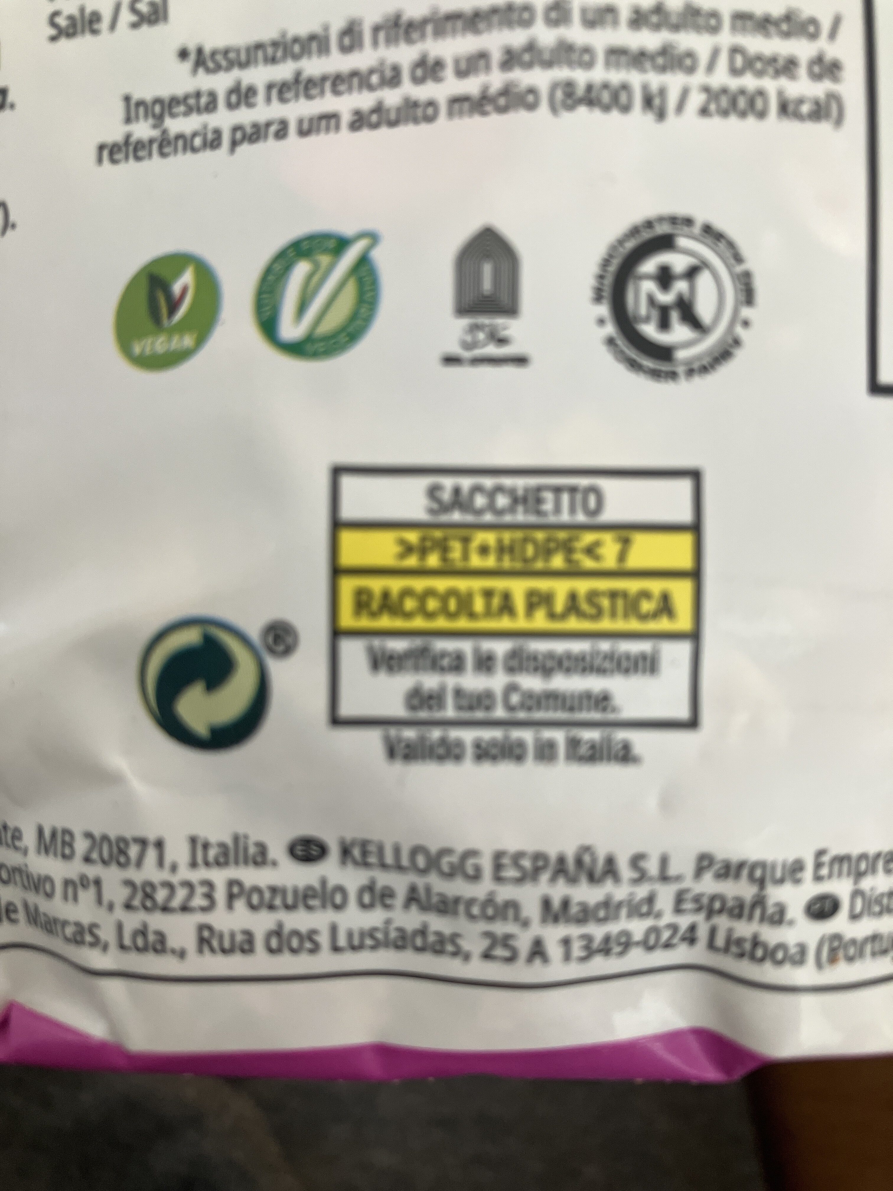 Granola con Avena - Istruzioni per il riciclaggio e/o informazioni sull'imballaggio - en