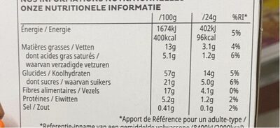 Kellogg's SPK FIBRE CHOCO MILK (4x2 - Nutrition facts - fr
