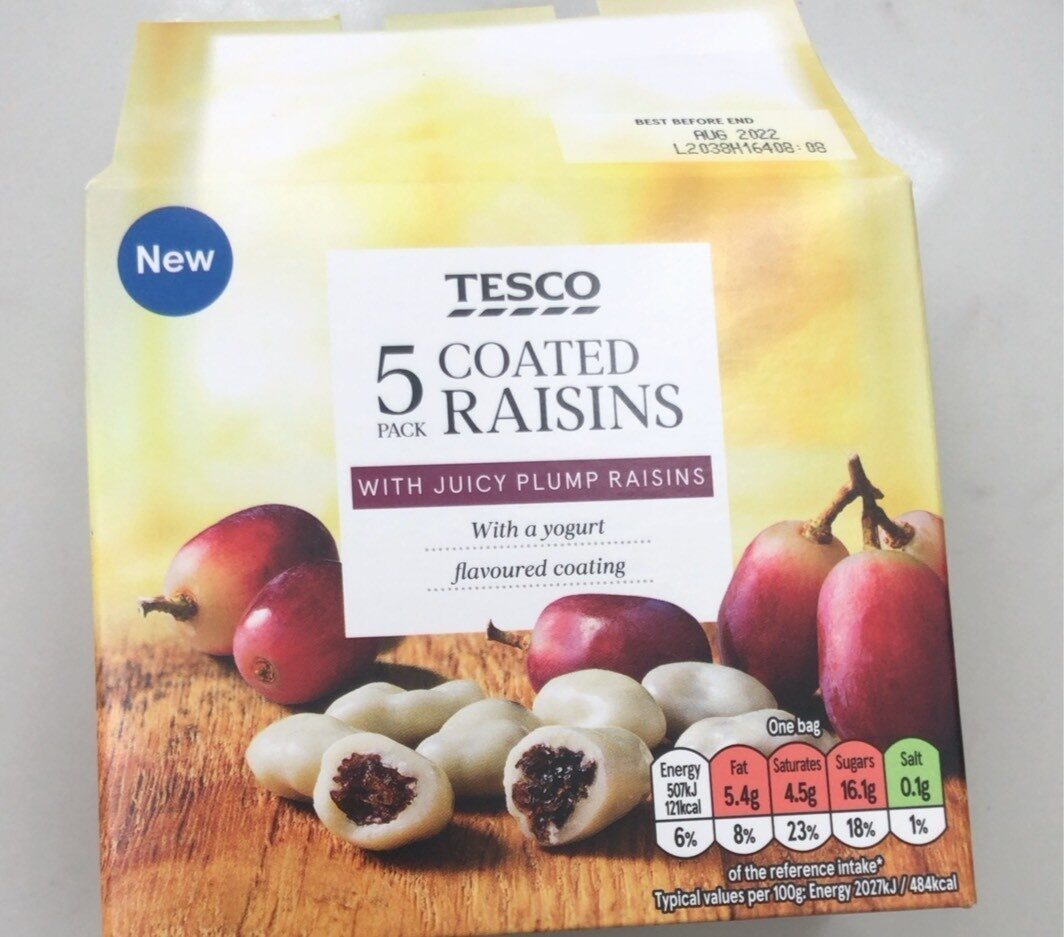 Coated raisins - Product