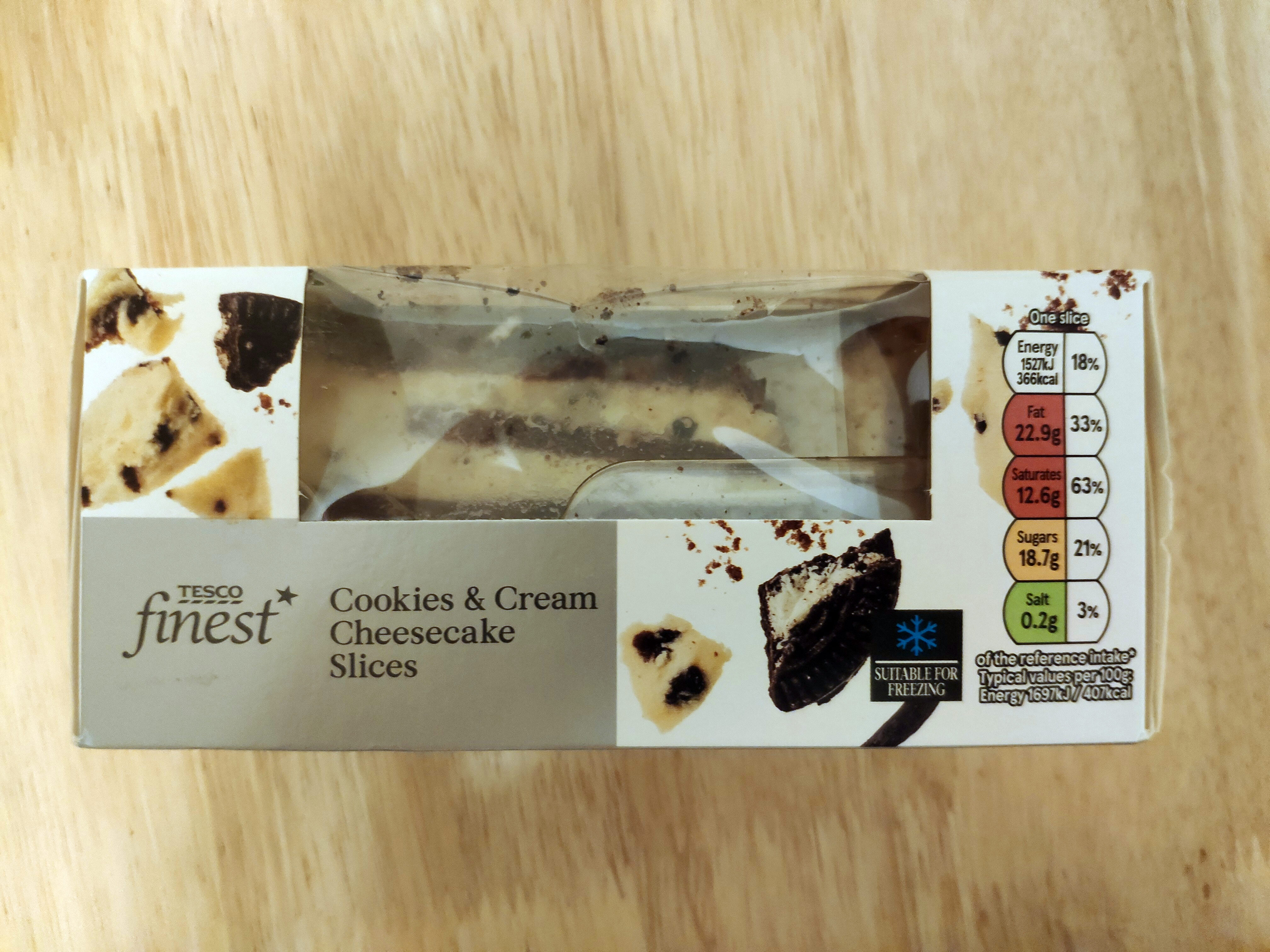 Cookies & cream cheesecake slices - Producto - en