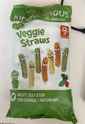 KIDDYLICIOUS Veggie Straws - saveur Légumes - 48g (4x12g) - Product