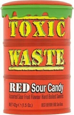 Toxic Waste Candy Dynamics Red Sour Candy - Produit