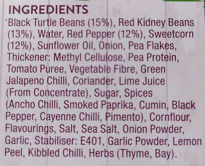 Better Naked Spicy Bean Burgers - Ingrediënten - en