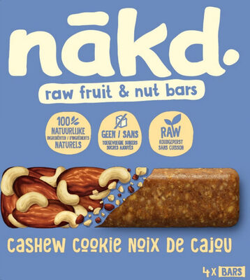 NAKD Noix de Cajou - 140g (4x1p) - Instruction de recyclage et/ou informations d'emballage
